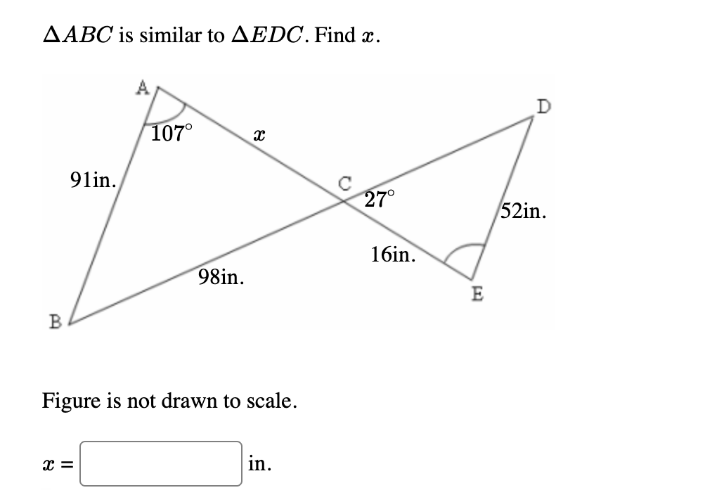 measures of the angles. The angles are The figure below shows two