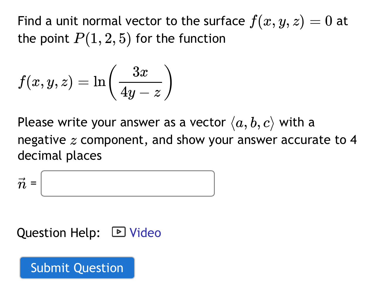 point P(2, 5, 8): f($ay) 933 (Please show your answer accurate to