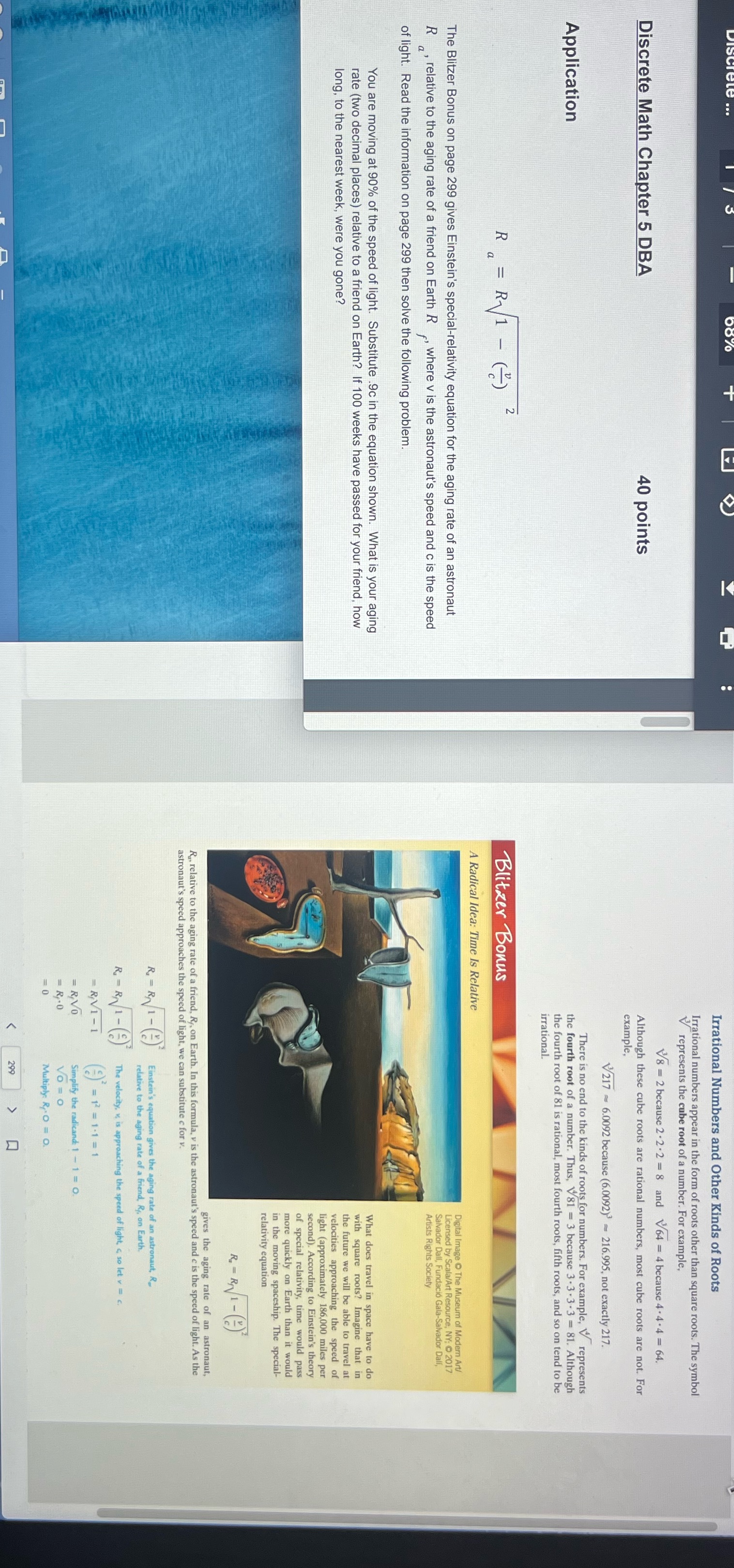 Discrete Math Chapter 5 DBA Application The Blitzer Bonus on page