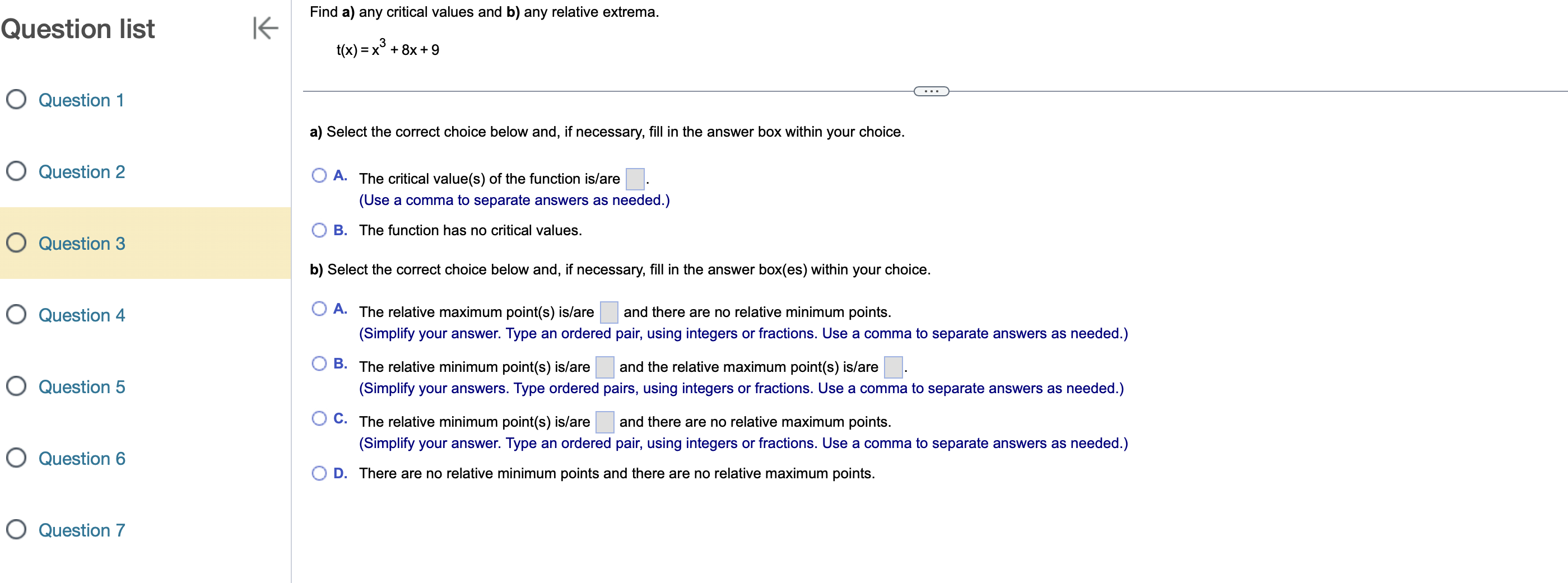 OA. Q Q & Draw a graph to match the description given.
