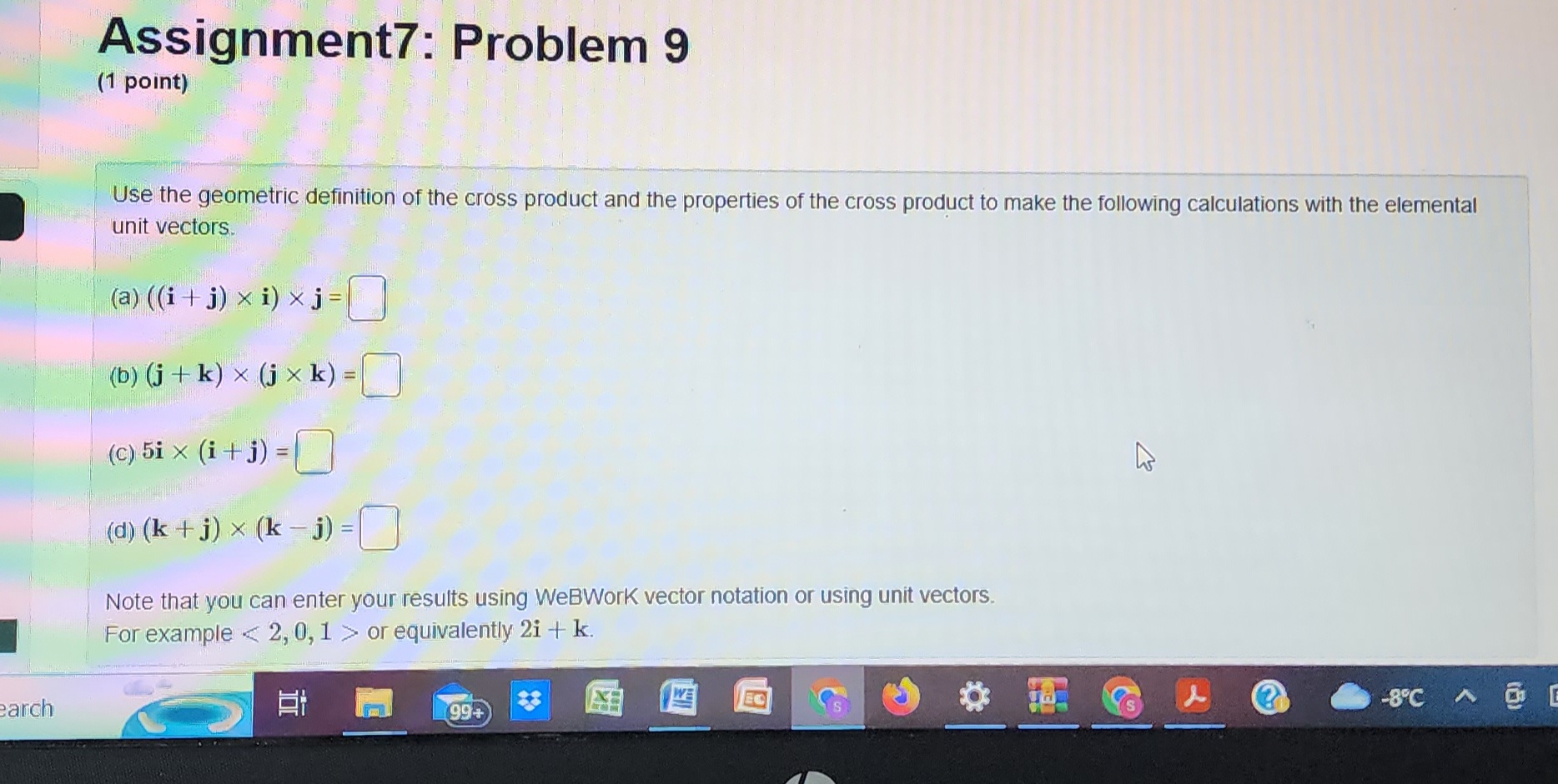 point D: D = (Cl-C] D) Determine the area of parallelogram .4300