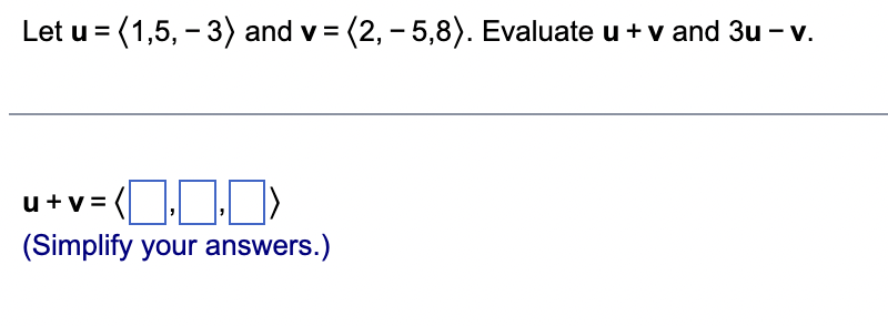 \fFor the vectors u = ( - 6, - 415,213 )