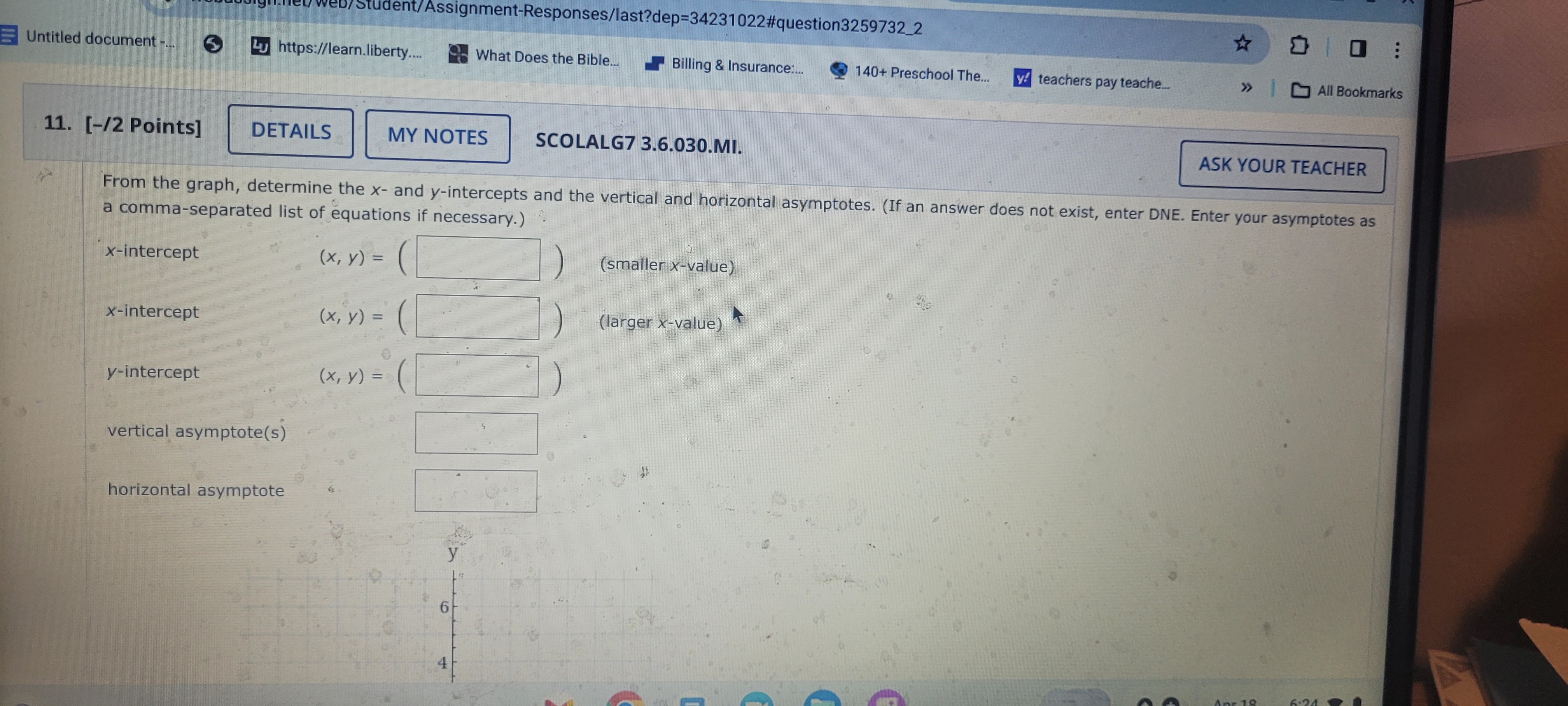 teache. >> All Bookmarks 3. [-/2 Points] DETAILS MY NUIES SLULALG /