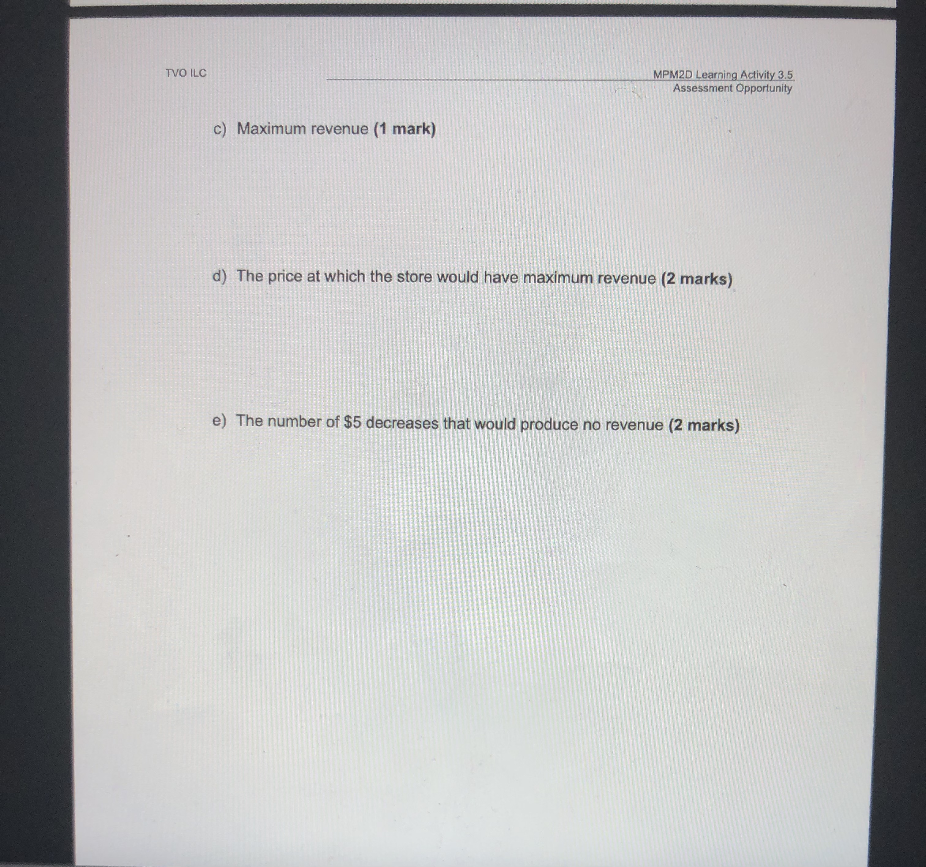a two-part question: a) On one Cartesian plane, graph both of the