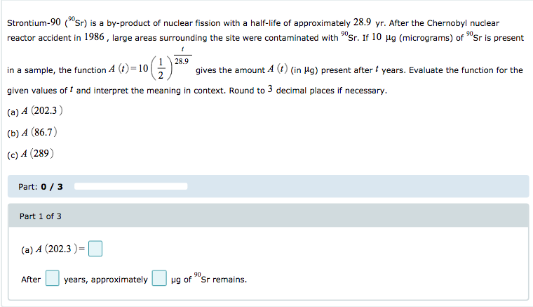 notation. (c) Write an equation of the asymptote. Part: 0 / 3