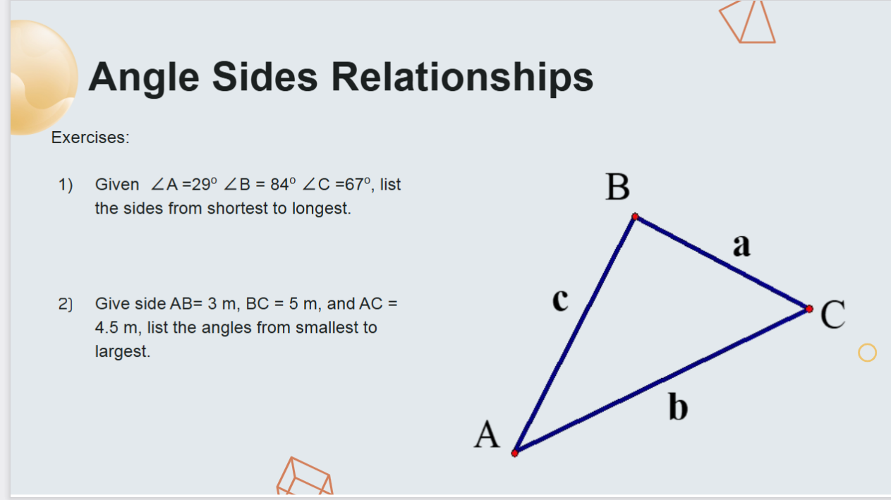 o Use words to explain the location of the point on the