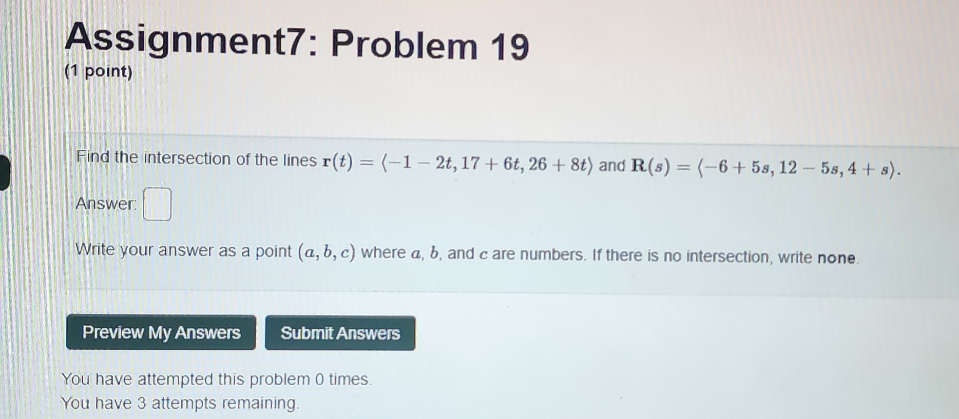 using WeBWork vector notation or using unit vectors. For example or equivalently