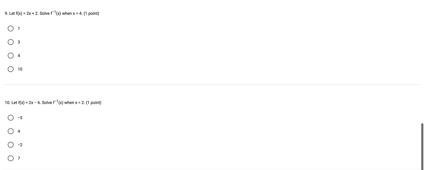 (1 point) O -4 O -3 O 13 O 14\f\f