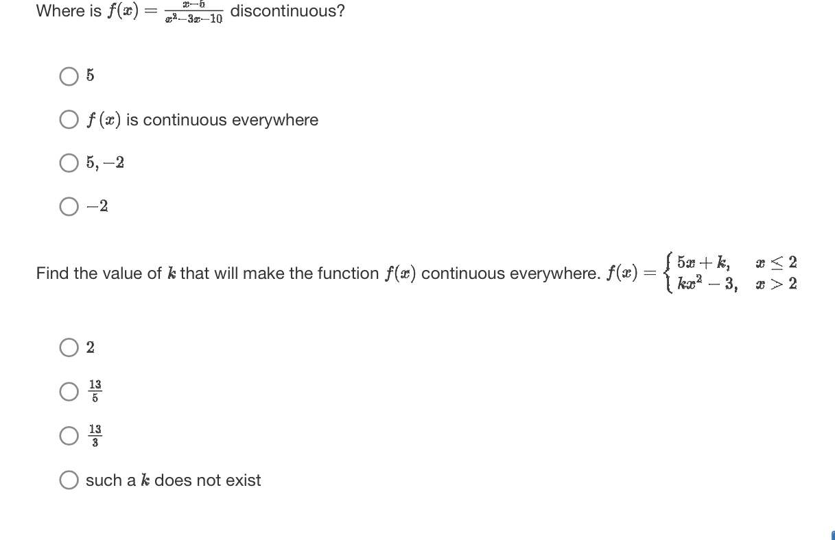 g(x) = 2, then lim [-3f(x)2 - 4g(x)] = 4 O False