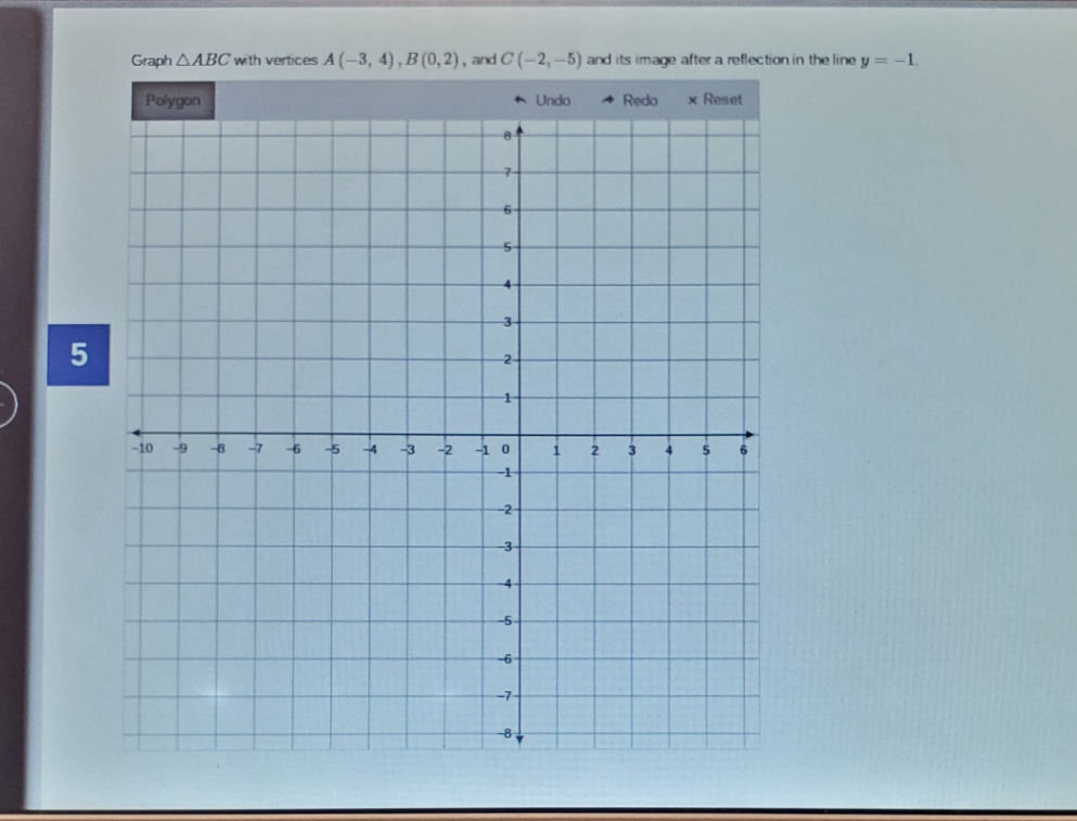 need help on math lol Graph .ABC with vertices A (-3, 4)