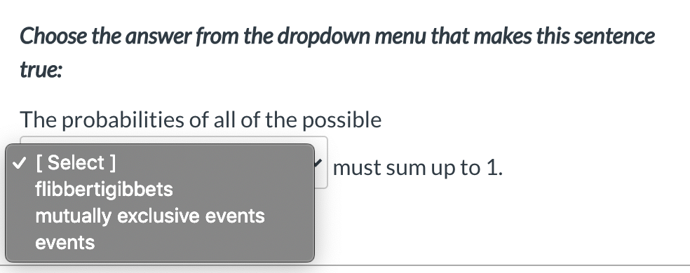 False TRUE or FALSE? if events A and B are mutually exclusive