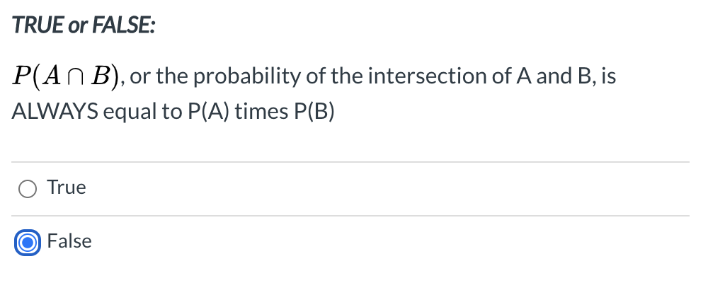 the dmpdown menu that makes this sentence true: The probabilities of all
