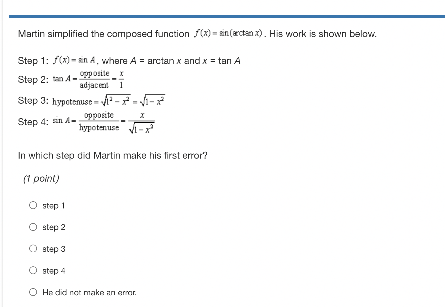 = asin(bx +c) + d . Which of the following values are