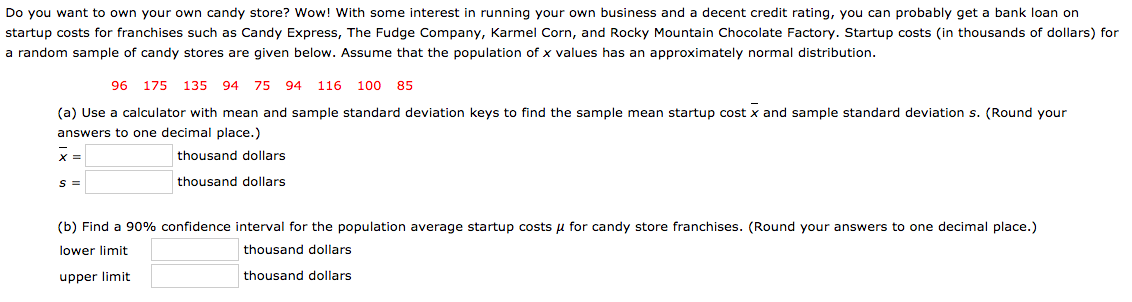 taken twelve blood tests for uric acid. The mean concentration was x