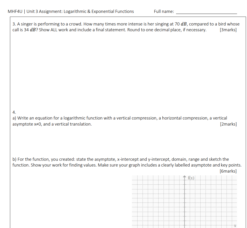 INSTRUCTIONS: Mark: /19 1. Read each question carefully. 8. All submissions must