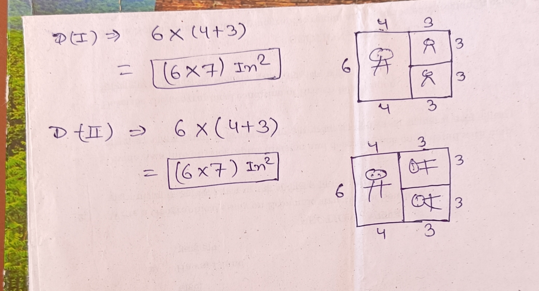 Using the picture below...answer the questions in the thinking task. Show calculation