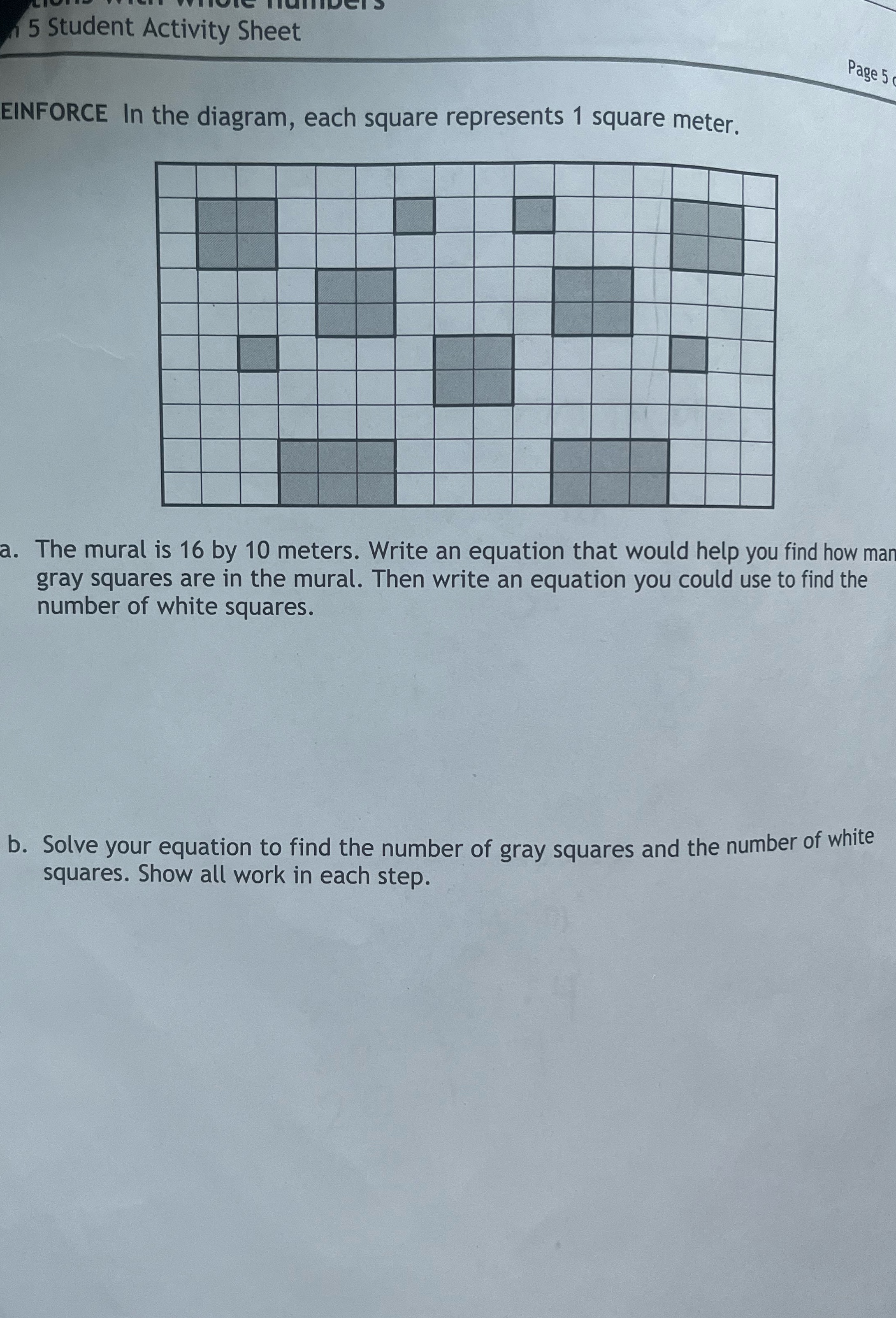 Please help with both questions 15 Student Activity Sheet Page 5 EINFORCE