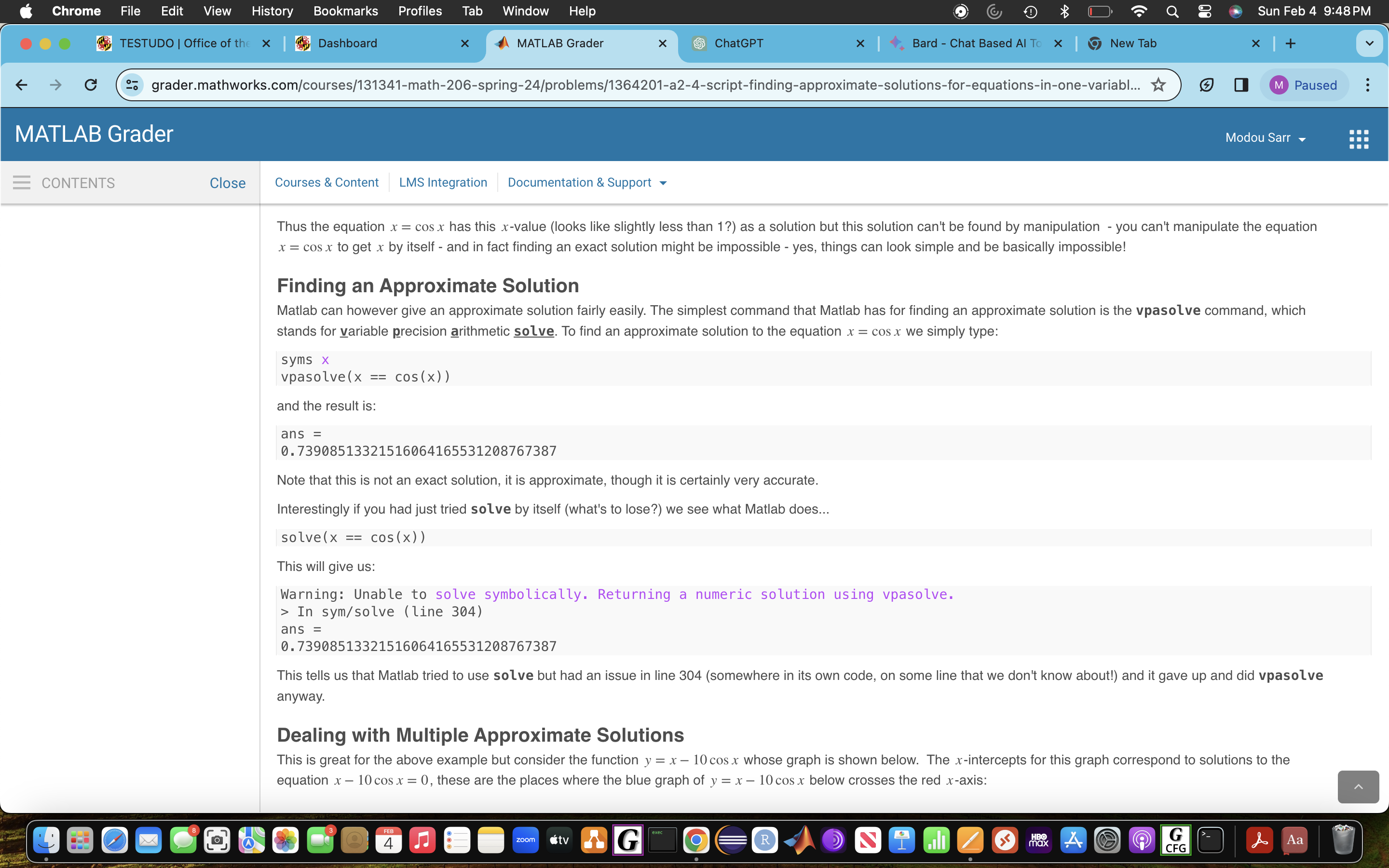 Q 8 Sun Feb 4 9:48PM ... TESTUDO | Office of the