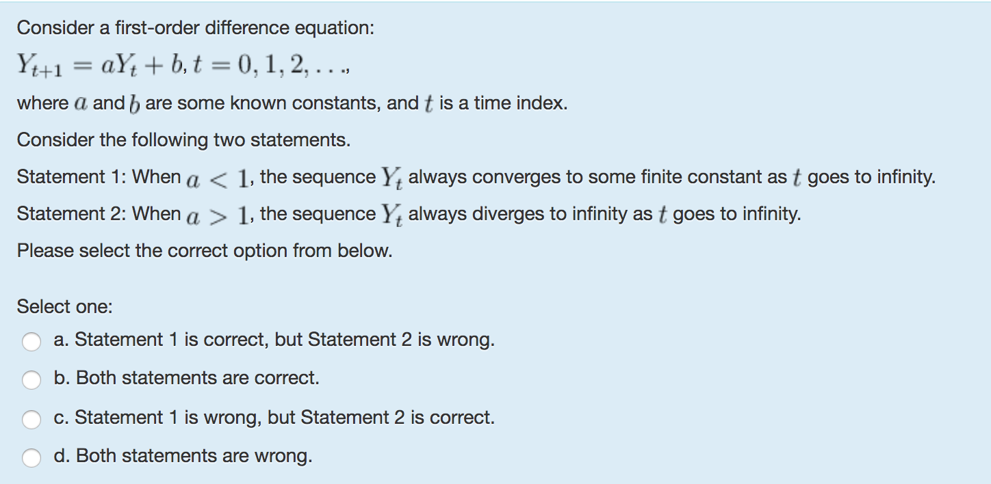 (including zero), Yt+1 = 1.9\" + 1.2 3. when t is odd,