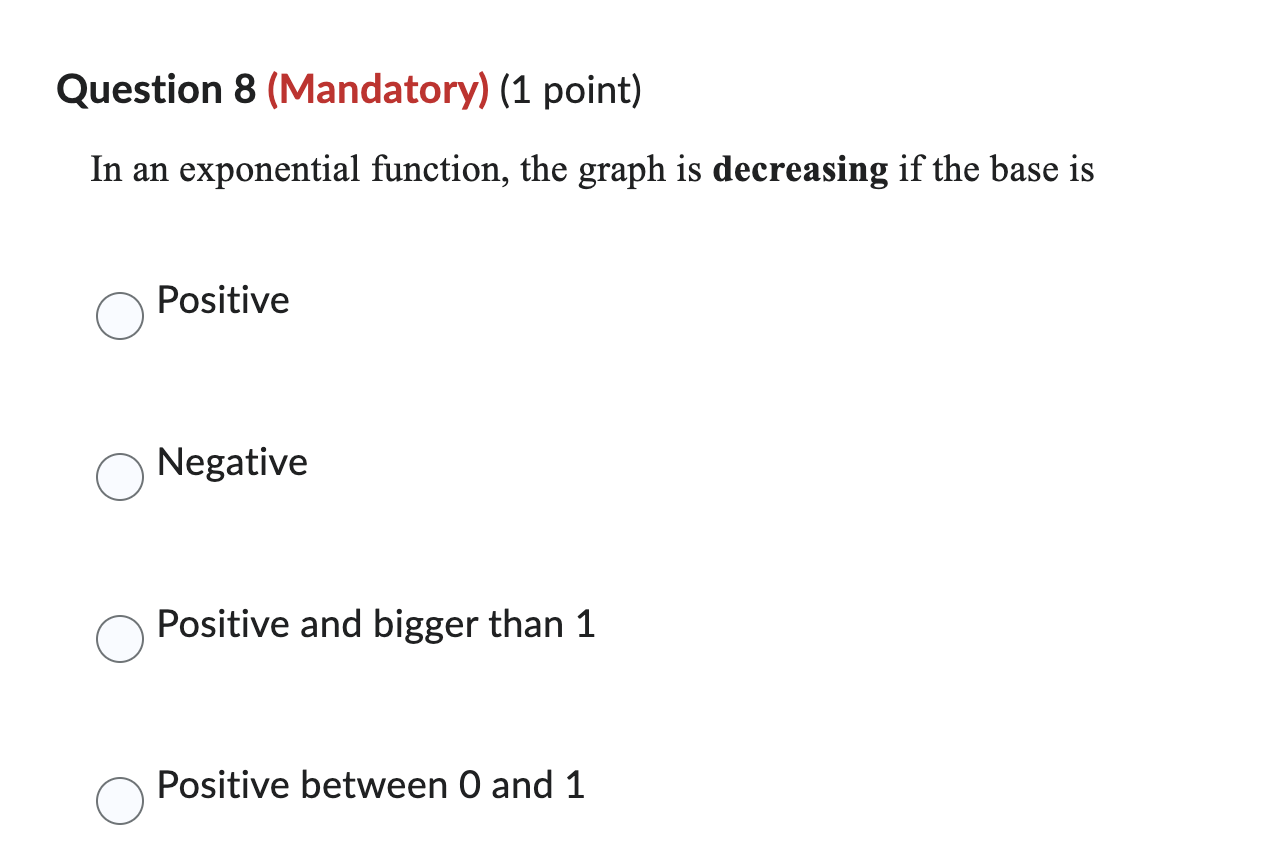 (Mandatory) (1 point) Solve for x: IN(25)=x (Round to TWO decimal places)