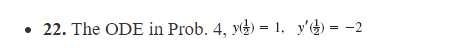 FIND AN ODEy +ay +by= 0 for the given basis.for:e2.6x,e4.3xSolve the IVP.
