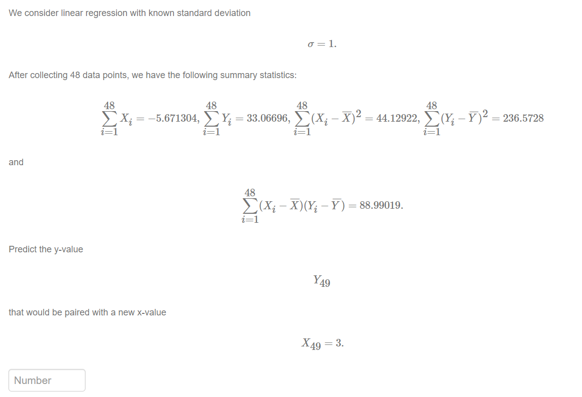 Solve the question the attachment. We consider linear regression with known standard