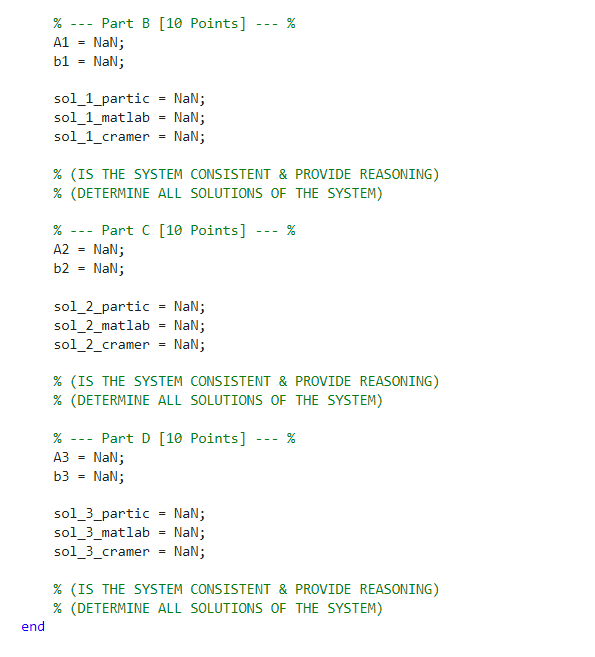 A\\bor inv (A) *b ) . Method 3 -- Use Cramer's rule