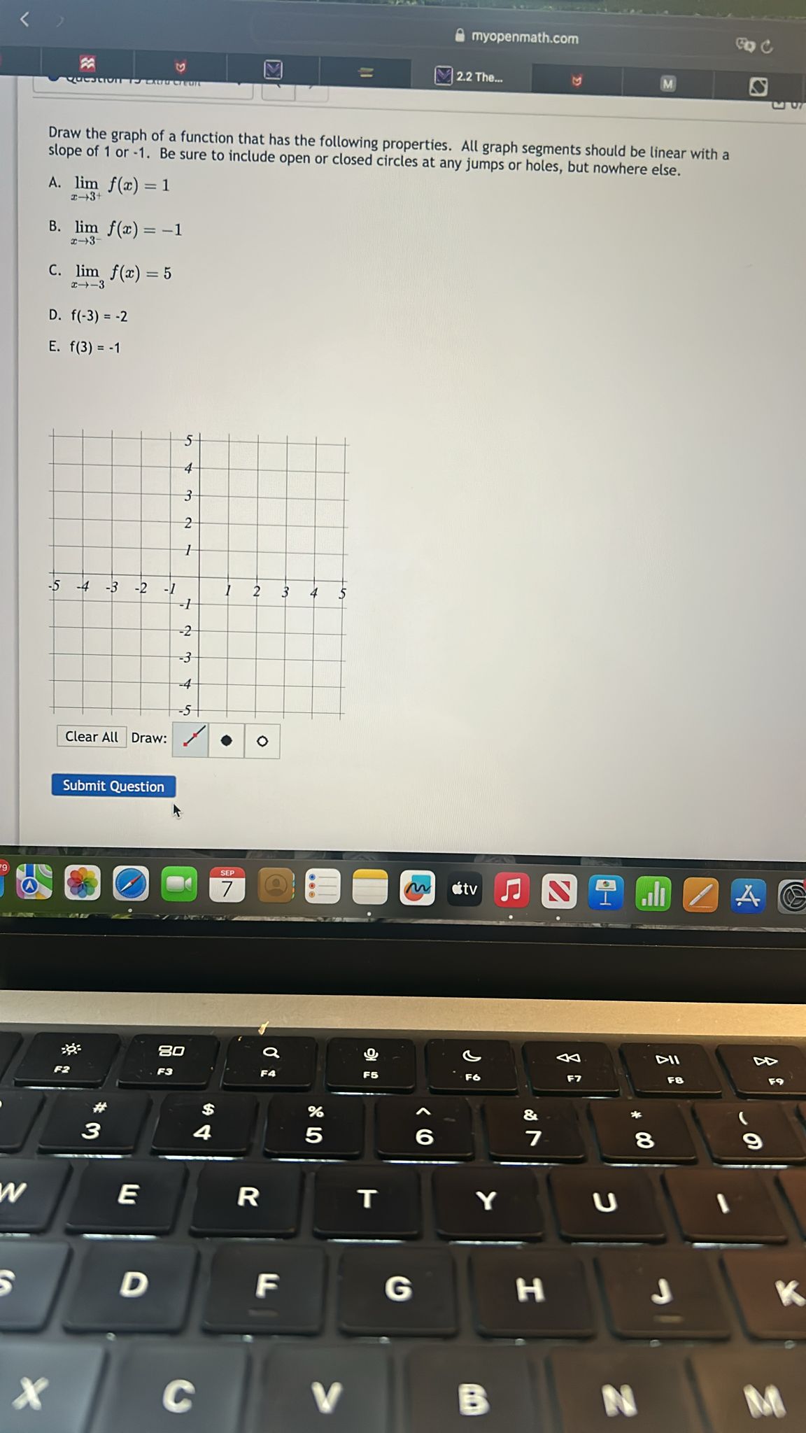 myopenmath.com Co C M 2.2 The. M Draw the graph of