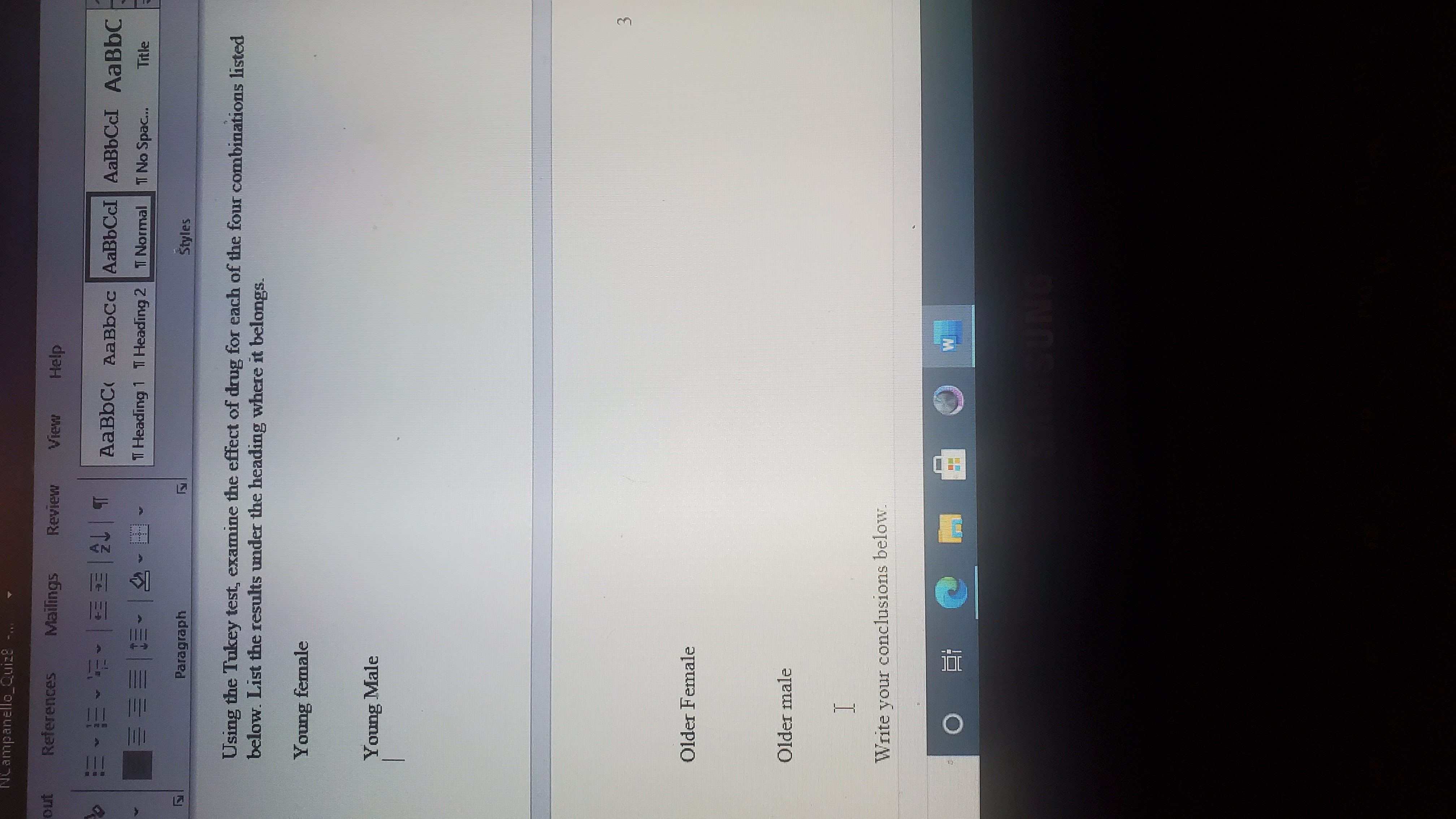 Interval age Gender Dose Mean Std. Error Lower Bound Upper Bound young