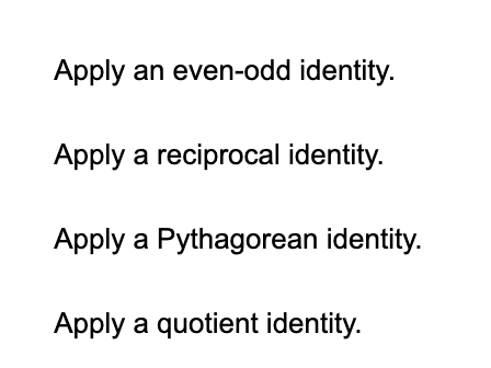 1 + cos 0 . . . To verify the identity, start