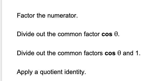 with the more complicated side and transform it to look like the