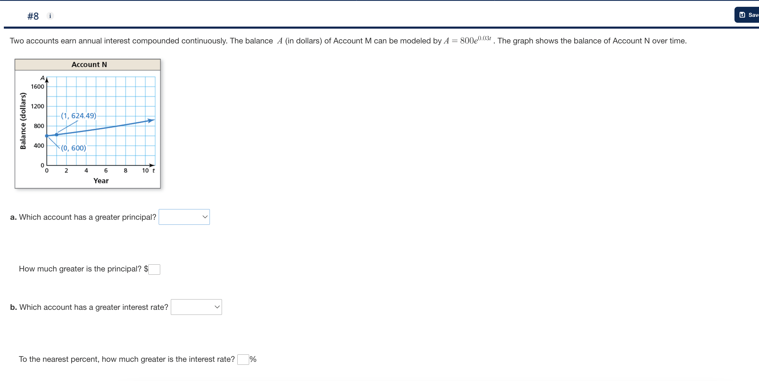z, The percent decrease is about %. #3i Evaluate each logarithm using