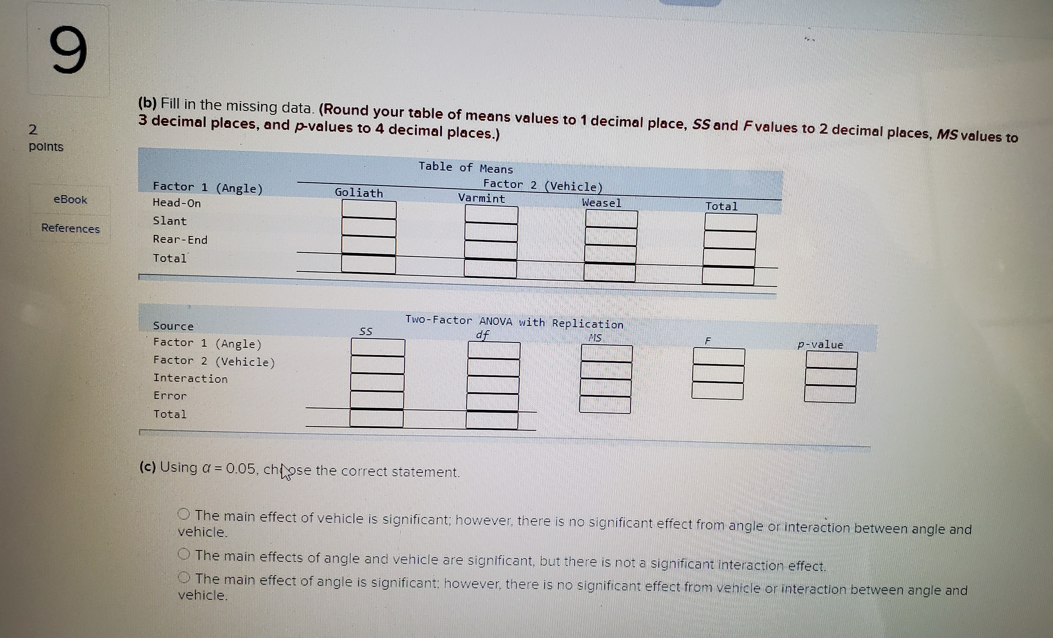 autos were crashed into a barrier at 5 mph, and the resulting