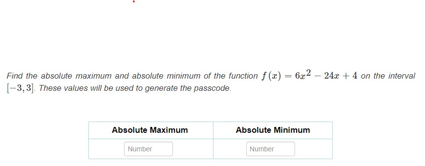  Find the absolute maximum and absolute minimum of the function f(x)