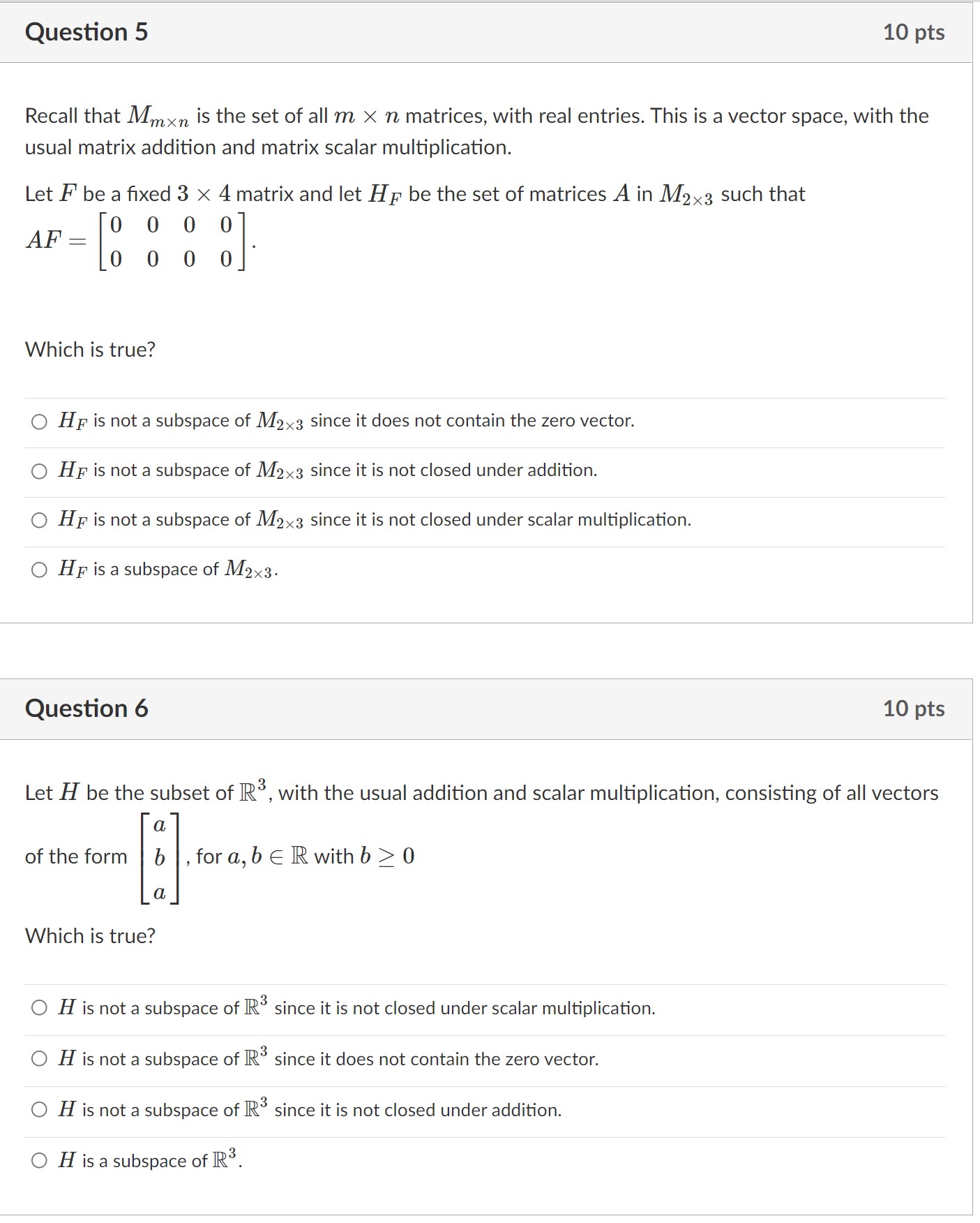 b det A = e O b det A = e b
