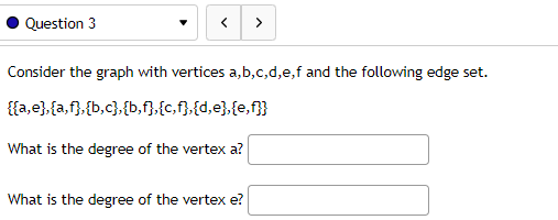 edge set for the graph by selecting its elements below. O {a,b}