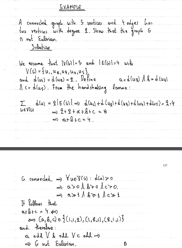 edges and 4 vertices has 2 vertices of degree 2 Show that