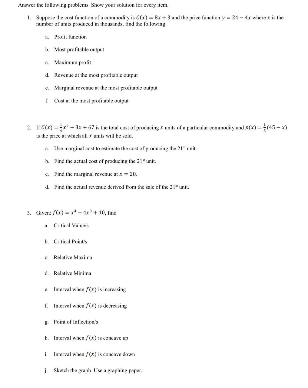 please provide complete solutions, box your final answer Answer the following problems.