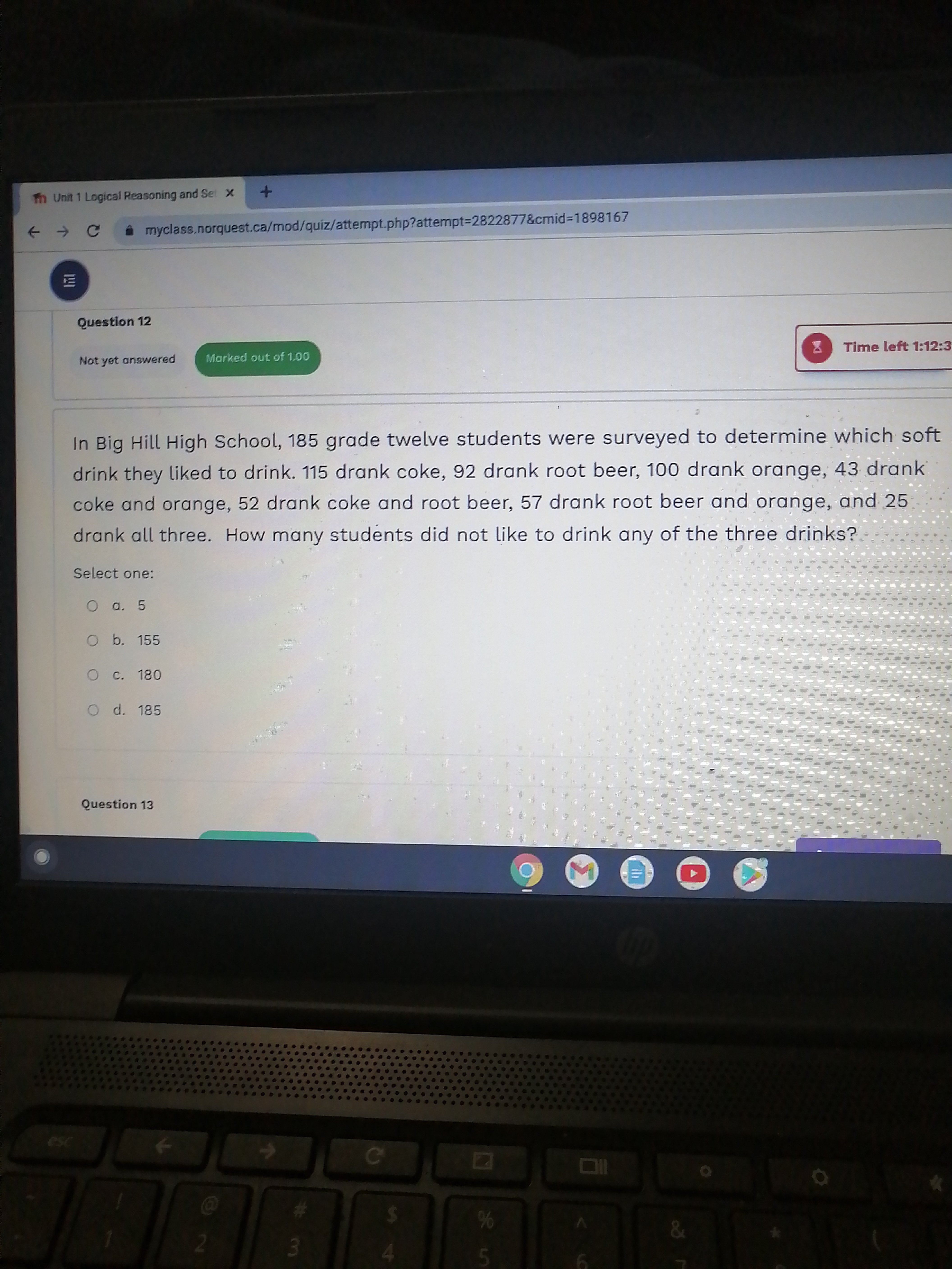 C. Select one: O a. {fish, spinach, apples} O b. {cucumber, lettuce}