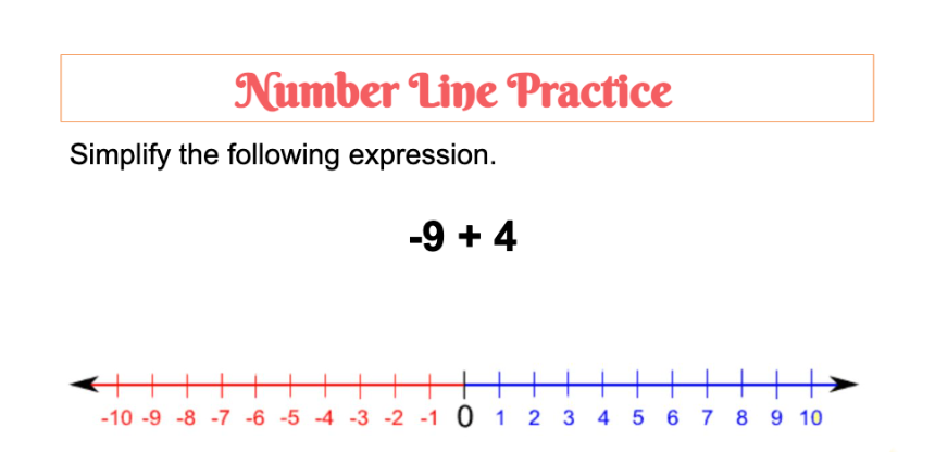 move to the left on the number line. Negative Direction Watch and