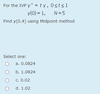 O b. 4 O C. 7 O d. 6If u = (0,