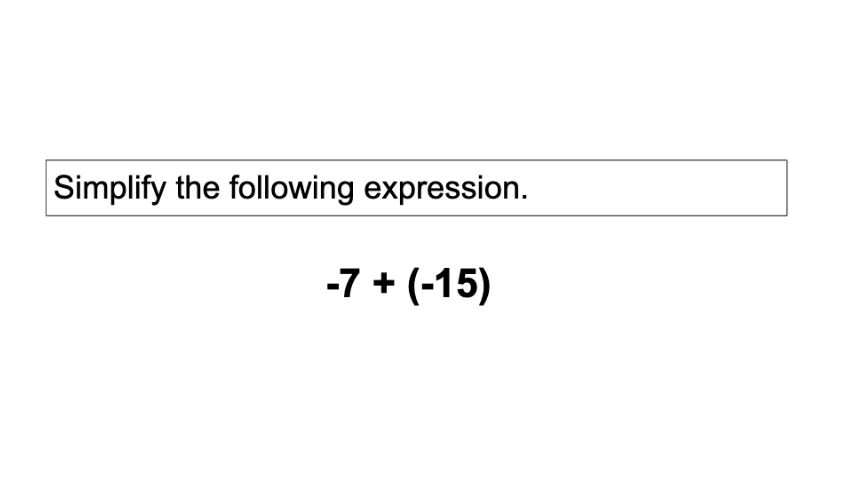 equation that represents the model. Answer: -4 -2 012345\f\fNumber Line Practice Simplify