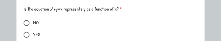  \fDetermine whether the relation a function or not. * Domain Range