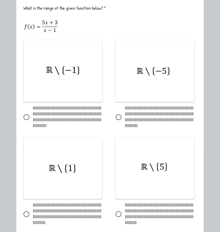- 1 f (x) = 6 -x 6x - 1 6x +