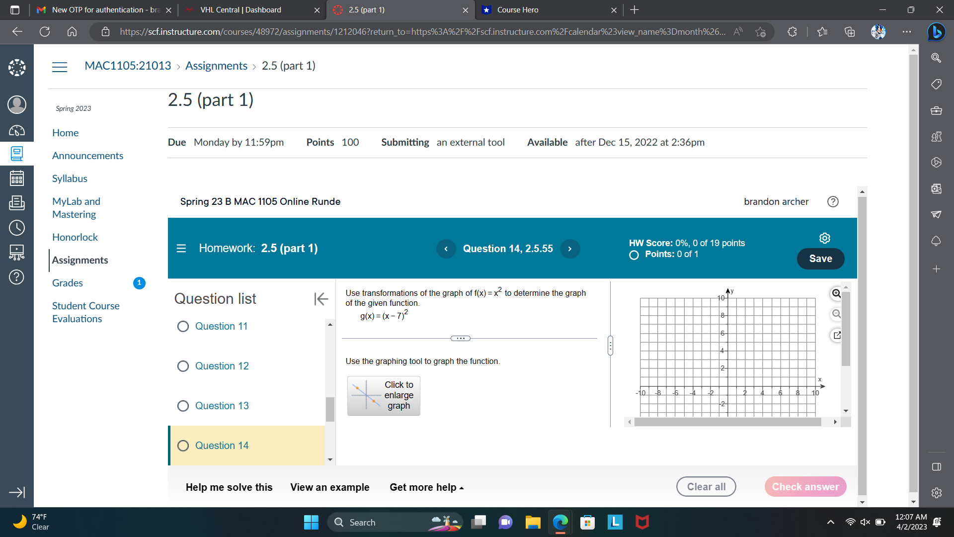 help - Clear all Check answer 74OF 12:04 AM Clear Q Search