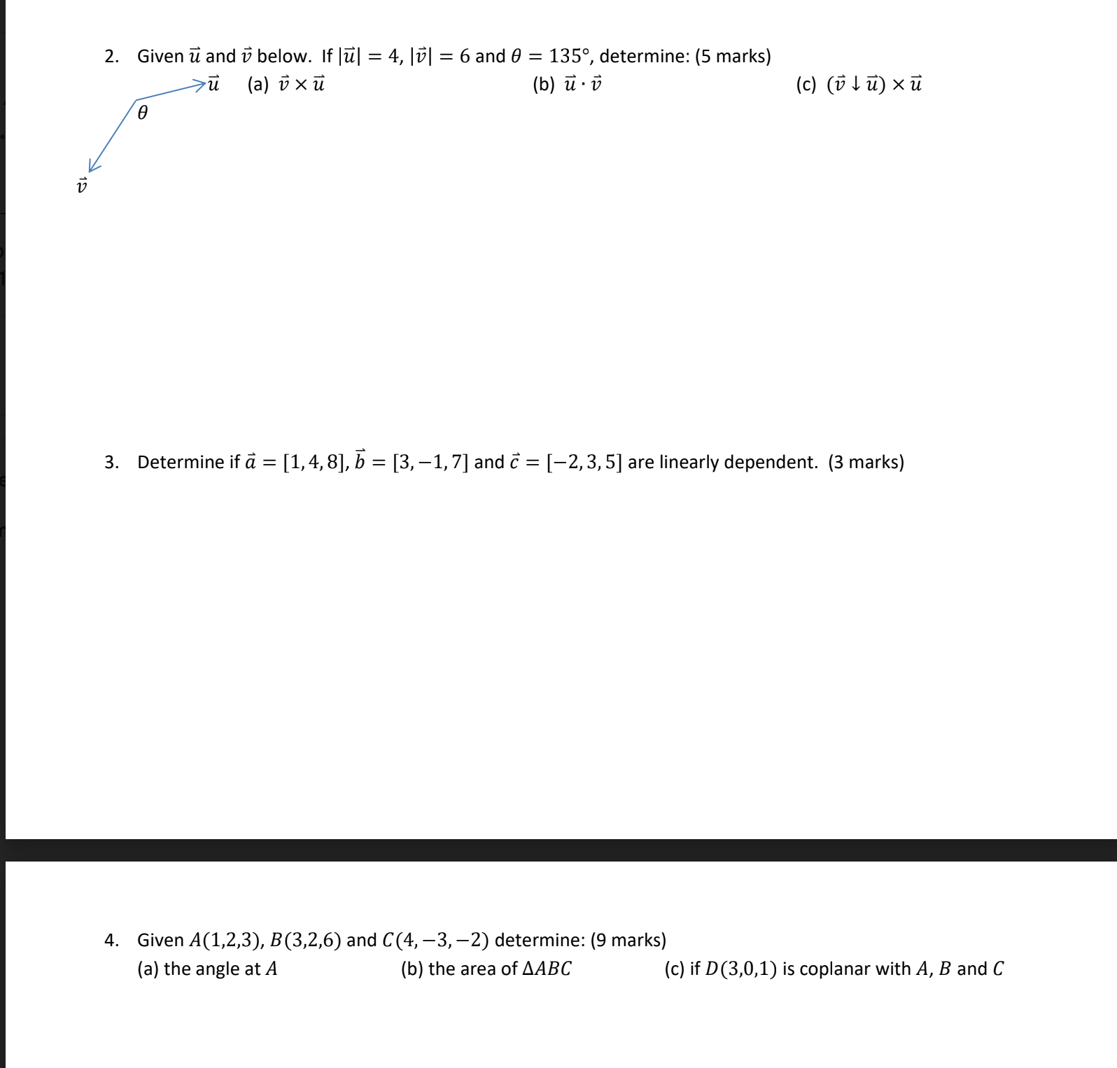 2. Given ft and 13 below. If ll = 4,|13| =