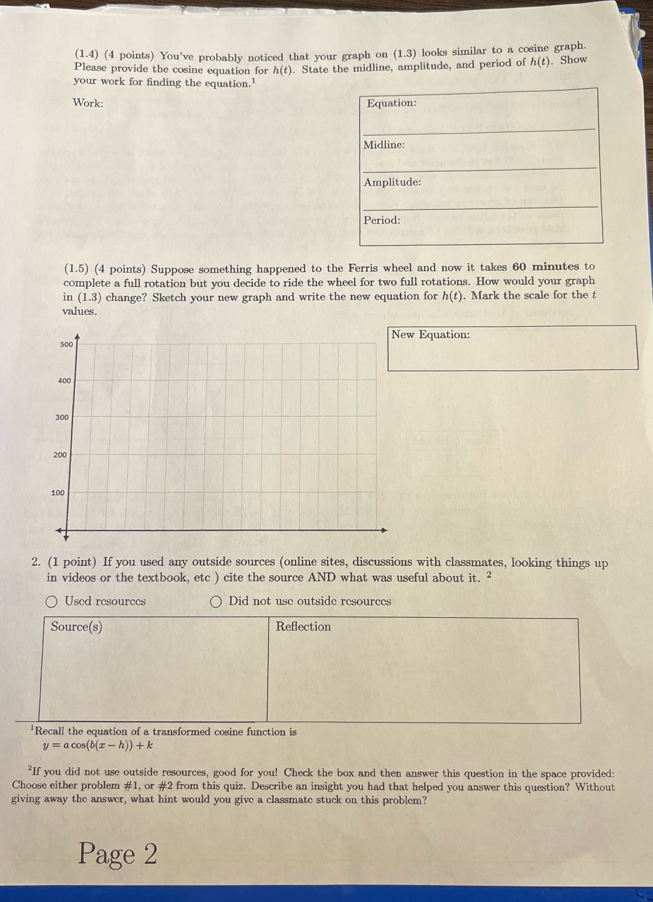 How do u answer these (1.4) (4 points) You've probably noticed that