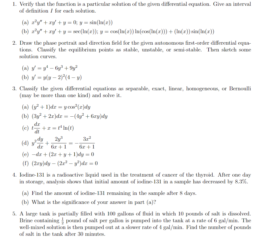 show all steps need this for a study guide . Verify that