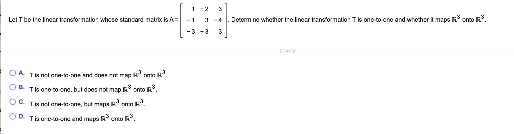 the inverse of the matrix A, if it exists. 4 - 2