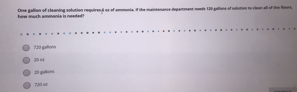 O 37% O 3/8 O 34+ 96Which of the following is the
